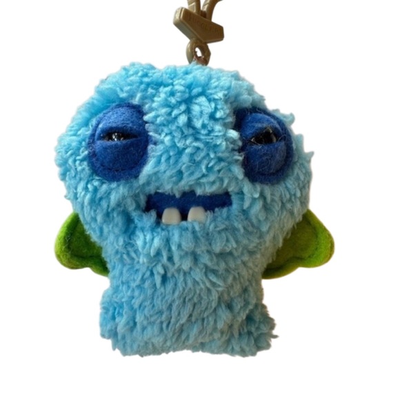 NWT Mini Fuggler Plush Clip-On Key Ring - Captain COD Father Blue (Silly & Ugly) - Picture 3 of 4